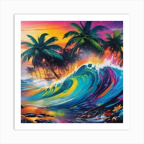 Ocean Waves 1 Art Print