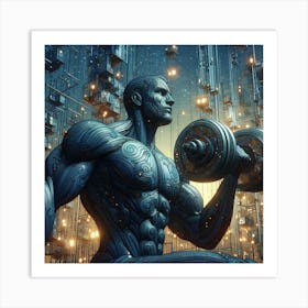 Cyborg Man Art Print