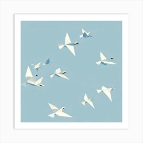 Birds In Flight 7 Art Print