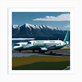 Green Airlines Art Print