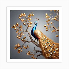 Peacock Art Print