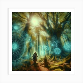 Shamanic Forest 1 Art Print