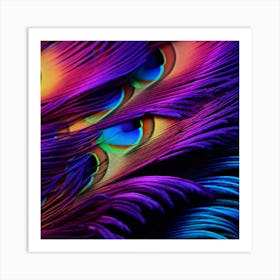 Peacock Feathers 17 Art Print