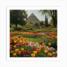 Egyptian Tulips Art Print