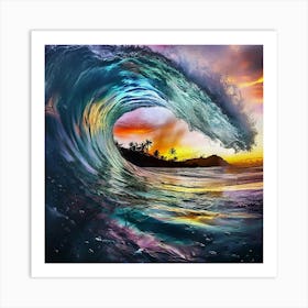 Hawaiian Sunset 2 Art Print