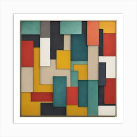 Abstract Squares 5 Art Print