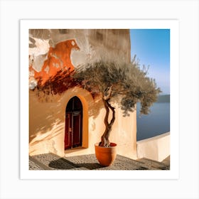 Olive Tree In Late Afternoon (II) Art Print