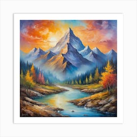 big mountain  Art Print