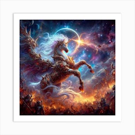 Unicorn In The Sky 2 Art Print