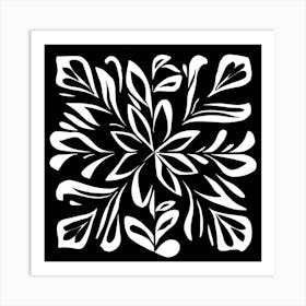 Black and White Abstract Art 193 Art Print