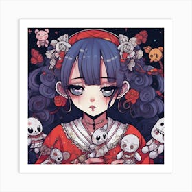 Kawaii Girl Art Print