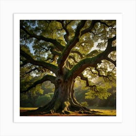 Oak Tree Art Print