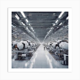 Factory Production Line 1 Art Print