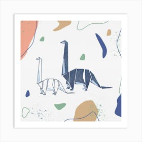 Dino fam Art Print