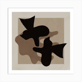 Black And White Dove Painting Art Print