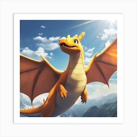 Dragon In The Sky Art Print