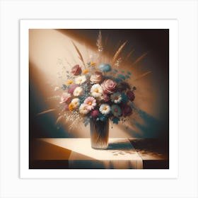 Flowers In A Vase 6 Art Print