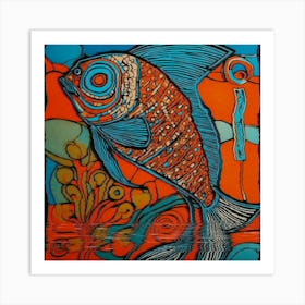 Fish In The Water 1 Art Print