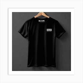 Black T - Shirt Art Print