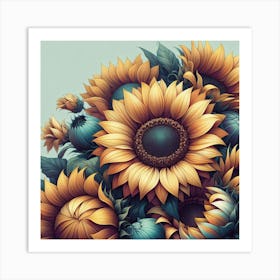 Sunflowers 3 Art Print