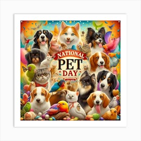 National Pet Day 01 Art Print