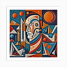 Main Into Space Cubism Abstract Art Print