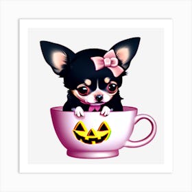 Chihuahua In A Cup Art Print