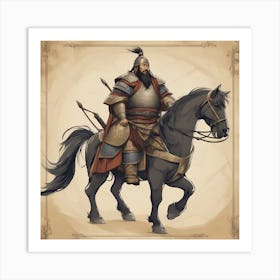 Genghis Khan Art Print