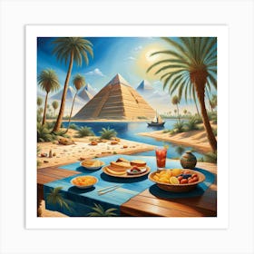 Egyptian Breakfast Art Print