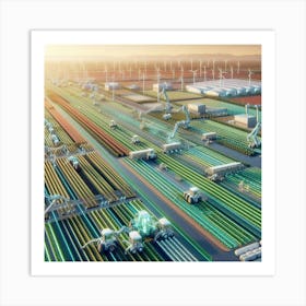 Wind Farms Art Print