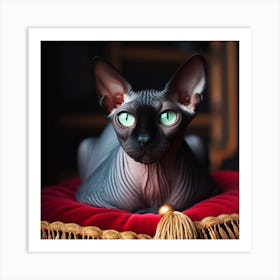 Sphinx-cat 3 Art Print