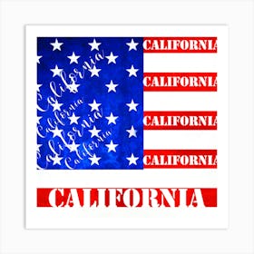 California Flag Art Print