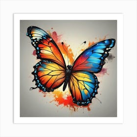 Butterfly Painting 151 Art Print