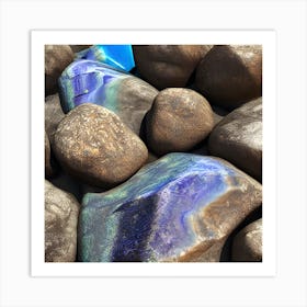 Rocks And Water Art Print