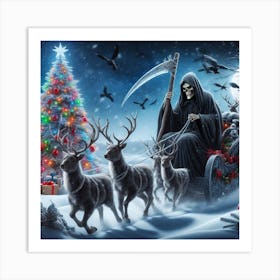 The grim reaper santa (Variant 4) Art Print