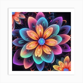 Colorful Flowers 1 Art Print