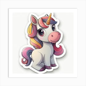 Unicorn Sticker 23 Art Print