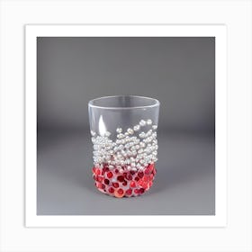 Glass With Pearls Art Print