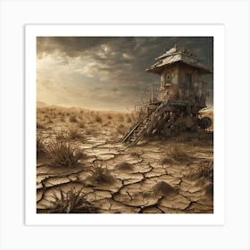 Desert House 2 Art Print