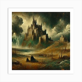 Castle In The Storm Art Print