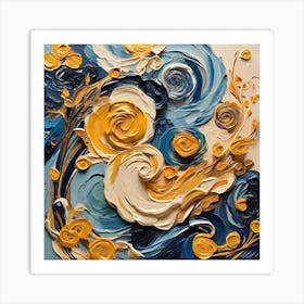 Van Gogh artistic print with attractive and consistent colors Art Print