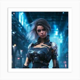 Futuristic Woman Art Print