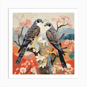 Bird In Nature Falcon 4 Art Print