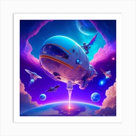 Starship Station Art Print