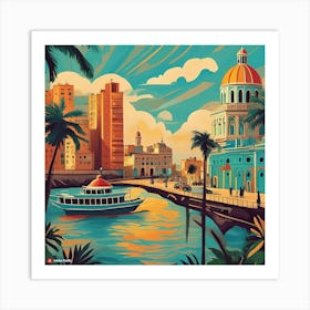 Havana City Art Print