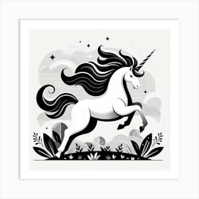 Unicorn 4 Art Print