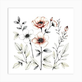 Floral Bouquet 3 Art Print