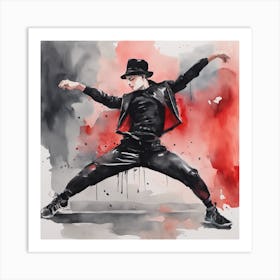 Michael Jackson Dancer Art Print