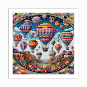 Hot Air Balloons 3 Art Print