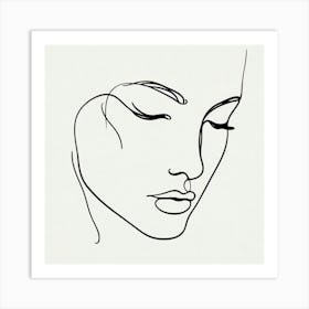 Woman'S Face Art Print